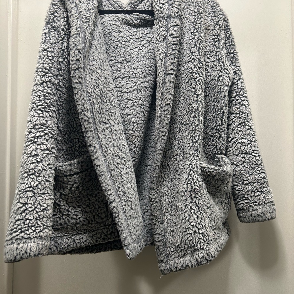 Eddie Bauer Charcoal Sherpa Jacket